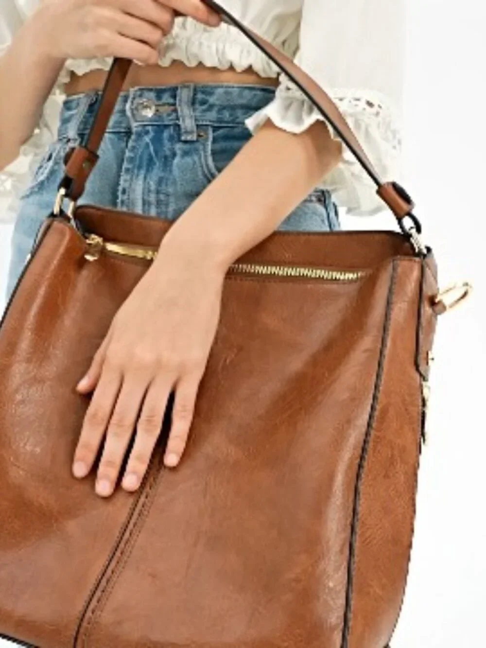 3pc Crossbody Bag Set Large Faux Leather Purse Shoulder Tote Wallet Set